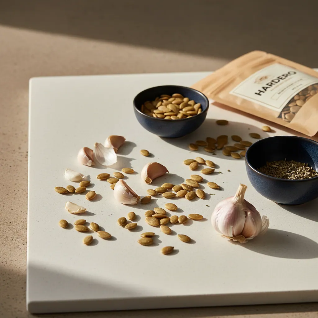Garlic and pumpkin seeds - natural plant extract capsule men's health L-arginine